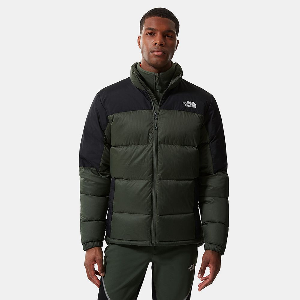 The North Face Winter Jacket Mens Australia - The North Face Diablo Green / Black Hiking (ABT-352190